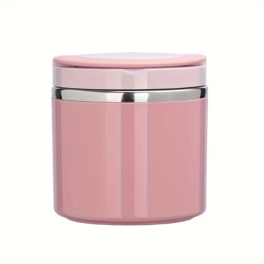 Stainless Steel Bento Style Boxed Lunch Box with Handle