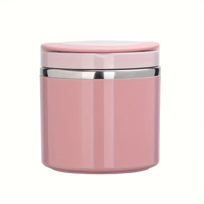 Stainless Steel Bento Style Boxed Lunch Box with Handle