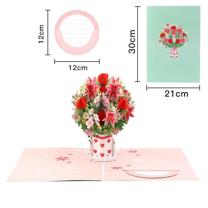 FOREVER-BLOOMING 3D VALENTINE'S POP-UP CARD
