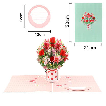 FOREVER-BLOOMING 3D VALENTINE'S POP-UP CARD
