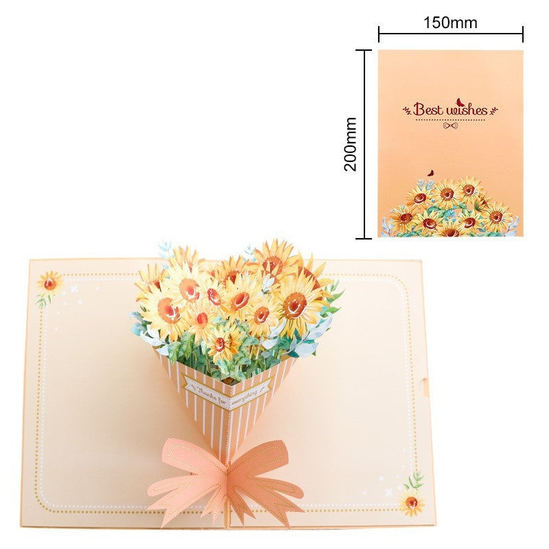 Paper Love Mother's Day Card, Happy Mothers Day Pop Up Card 3D Design