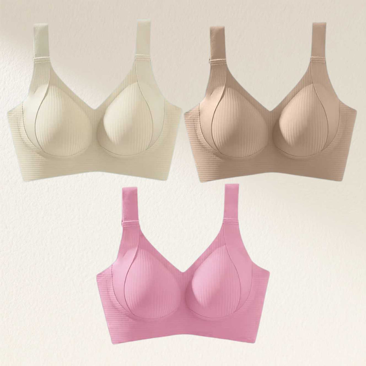 Buy 1 Get 3 Packs Super firming bra | Wire-free bra No more sagging breasts (3-Pack Value Set)
