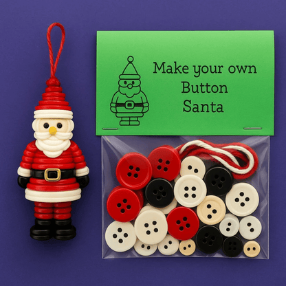 Buy 1 Get 1 Free DIY Button Ornament Kits