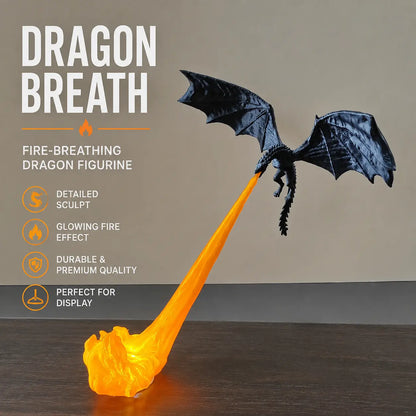 Dragon Flame Book Nook with Light | 3D Printed Mystical Dragon Bookshelf Decor