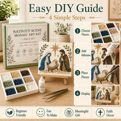 LAST DAY 49% OFF - Nativity Sea Glass Art Kit – Beginner-Friendly