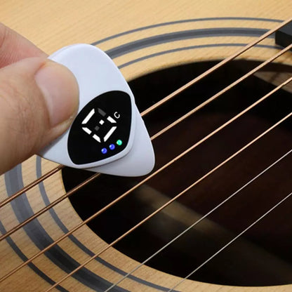 2-in-1 Guitar Pick Tuner – Instant Tuning & Playing in One Smart Tool