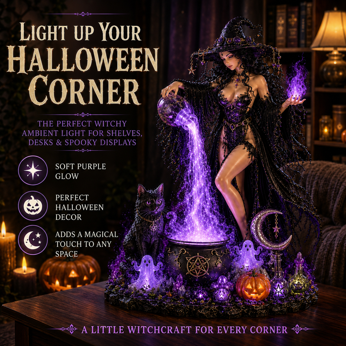 Midnight Witch’s Enchanted Potion Light