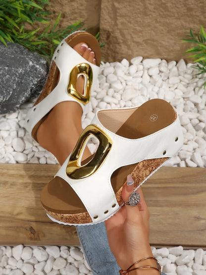 Women's Wedge Sandals – Platform, Slip-On, Non-Slip