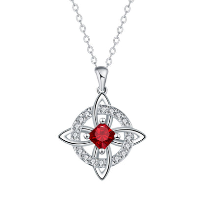 Mystical Birthstone Witches Knot Necklace – Natural CrystalProtect Your Loved Ones