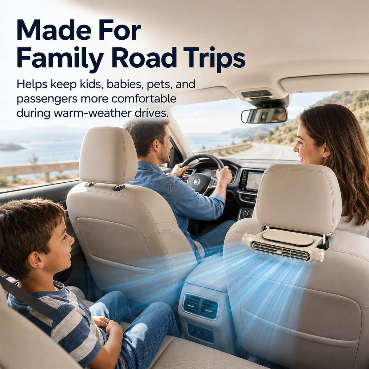 Rechargeable Car Seat Cooling Fans