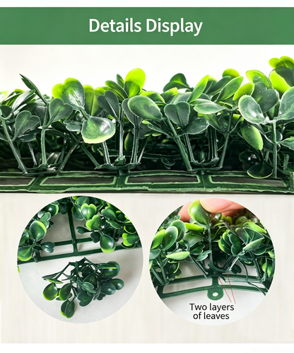 DIY 25"x25" Milan Grass Artificial Plant Wall Panel – Lush Green Decor