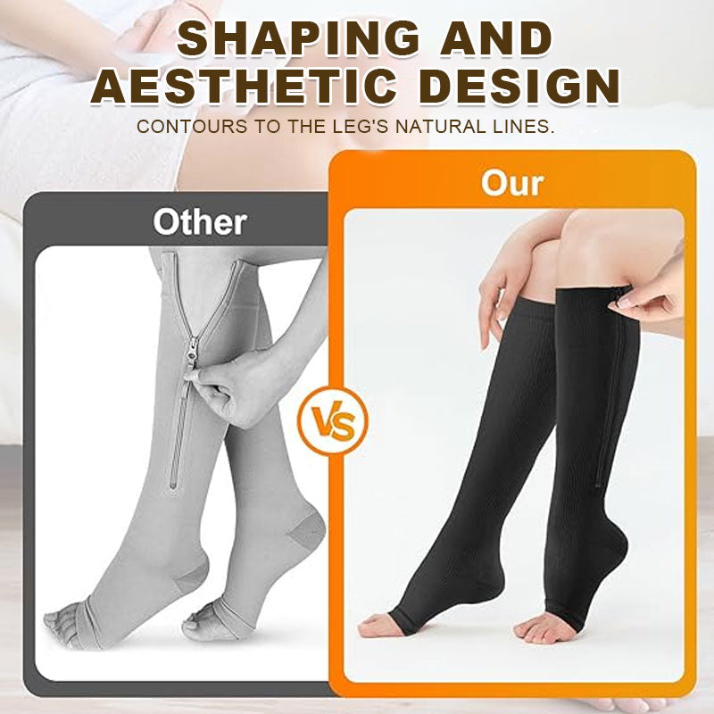 Sports Zipper Socks – Comfort, Support & Easy On/Off