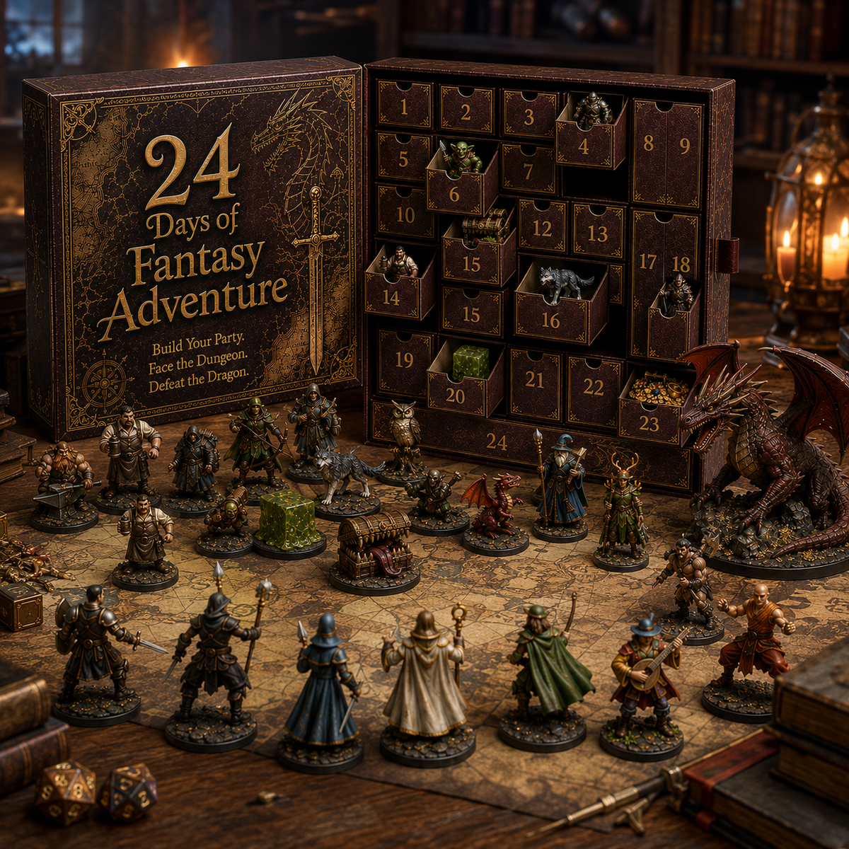 24 Days of Fantasy Quest Advent Calendar 2026 | Heroes, Monsters & Dragon Finale