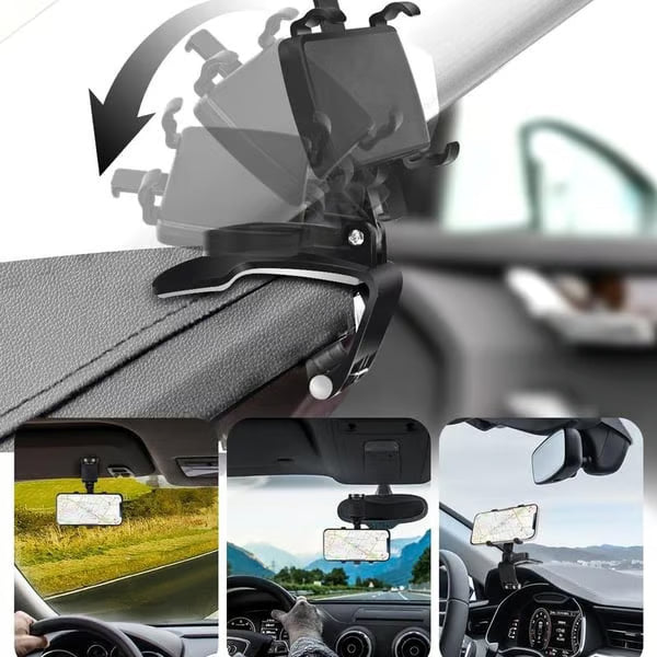 New Arrival 360° Rotating Car Phone Mount – Secure & Adjustable for Easy Viewing