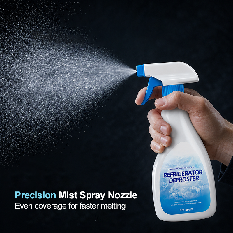 Extra-Large Capacity Refrigerator De-Icing Spray – One Bottle Works Like Three