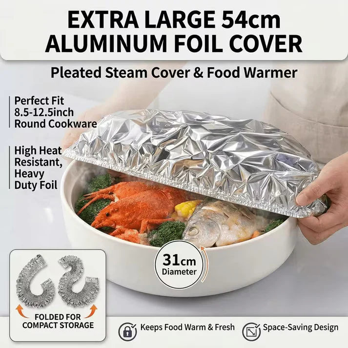 Reusable Aluminum Foil Food Cover (40pcs)