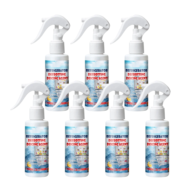 Freezer Ice Remover Spray – Rapid Defrost & Easy Cleaning Free Scraper Included