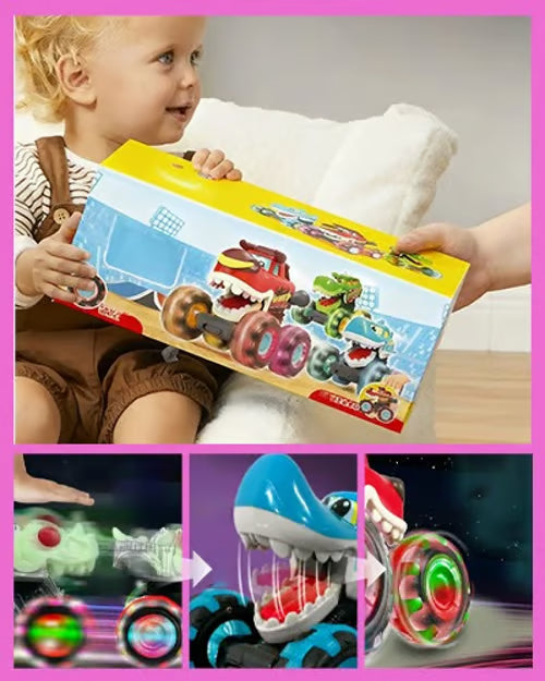 Hot Selling Light-Up Monster Truck – Press & Go Stunt Car for Kids