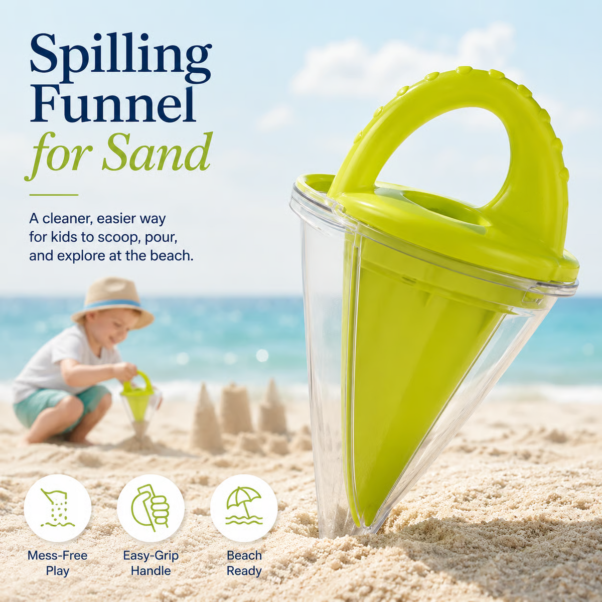 Hot Sale!NOW Spilling Funnel Sand and Water Mixing Toy Only $19.99!