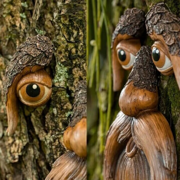 53%OFF Whimsical Tree Face Bird Feeder – Resin Garden Art Decor