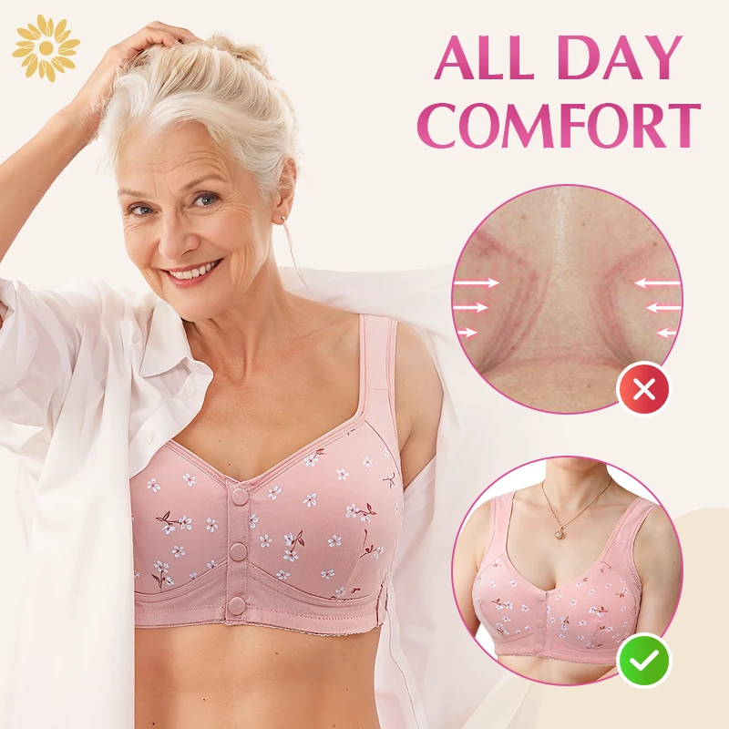 Daisy - Front-Button Wireless Comfort Bra
