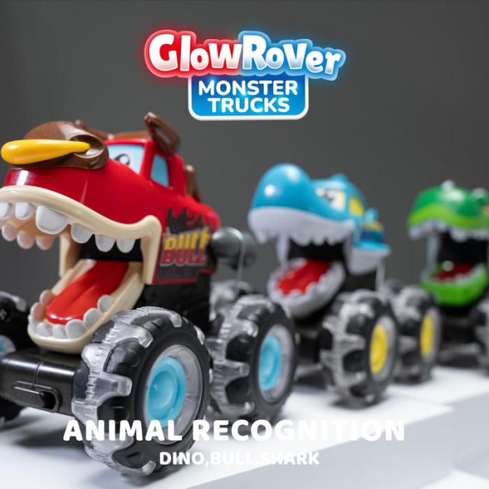 Hot Selling Light-Up Monster Truck – Press & Go Stunt Car for Kids