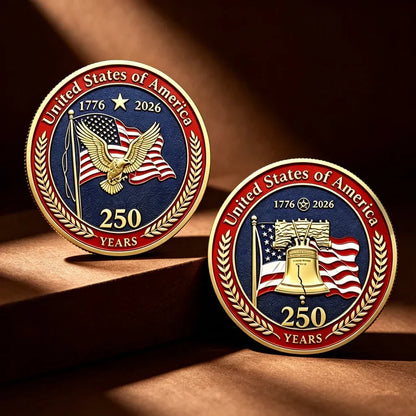 LAST DAY 50% OFF9PCS USA 250th Anniversary Commemorative Coin Gift Set