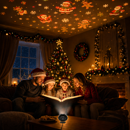 Plug‑and‑Play HD Holiday Projector, Multi‑Scene Projection Light for Christmas, Halloween & Faith‑Themed Decor