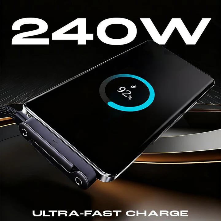 240W Super Fast Charging 360° Rotating Invisible Stand