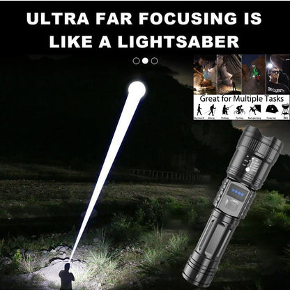 Top-Quality Rechargeable Flashlight with Adjustable Zoom – Your Satisfaction Is Assured.