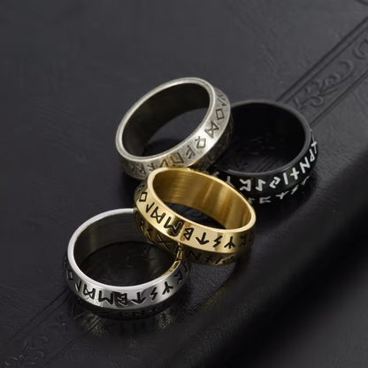 Viking Rune Rotating Ring