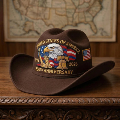Last Day 50% OFF - 250 Years Later — Still Standing Patriotic Cowboy Hat