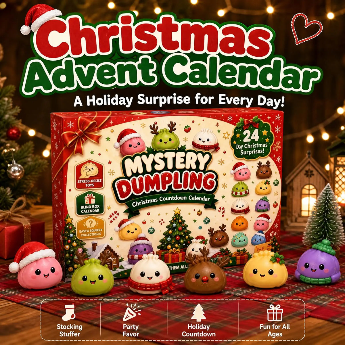Christmas Squishy Advent Calendar 2026 Countdown Calendar