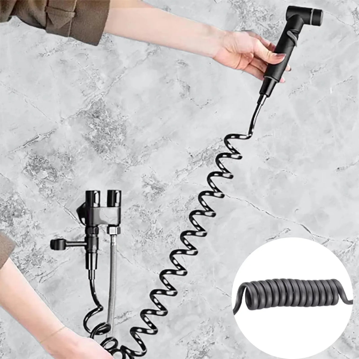 Last Day 50% OFF 1-In-2-Handheld Out Dual Control Valve Bidet Sprayer for Toilet