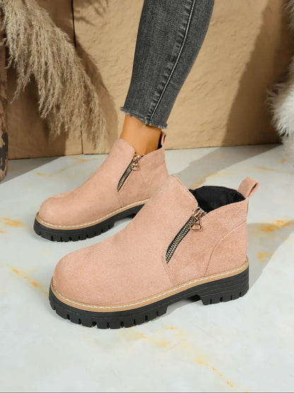 Women's Ankle Boots – High Heel, Zip