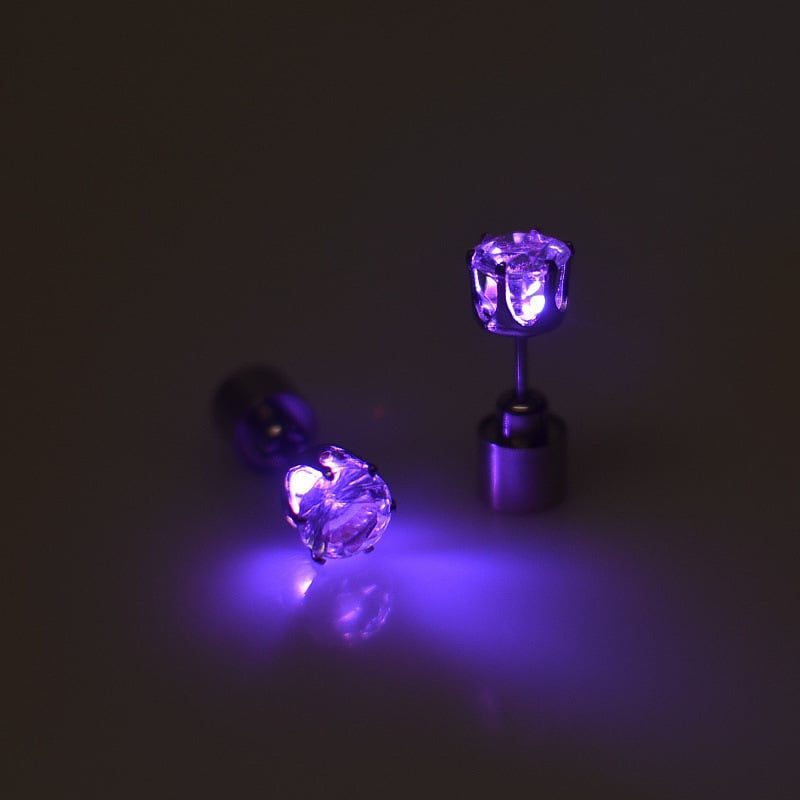 Light-Up LED Stud Earrings – Dazzling Glow for Parties & Festivals