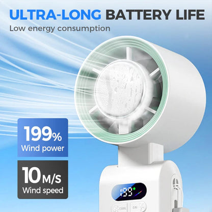 2026 Flagship 5-in-1 Foldable Handheld Cooling Fan