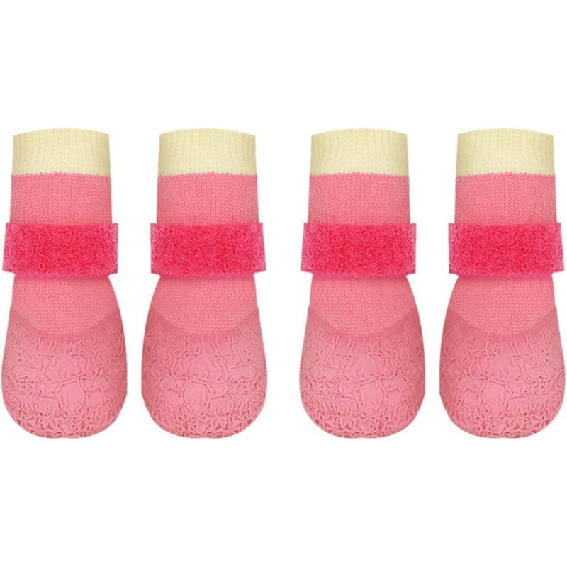 Premium Waterproof Knit Dog Boots – Anti-Slip Paw Protection for Indoor & Outdoor Adventures