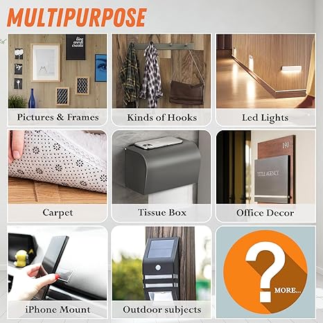 Extra Large Double Sided Tape , Clear & Tough Nano Tape, Multipurpose Mounting Tape