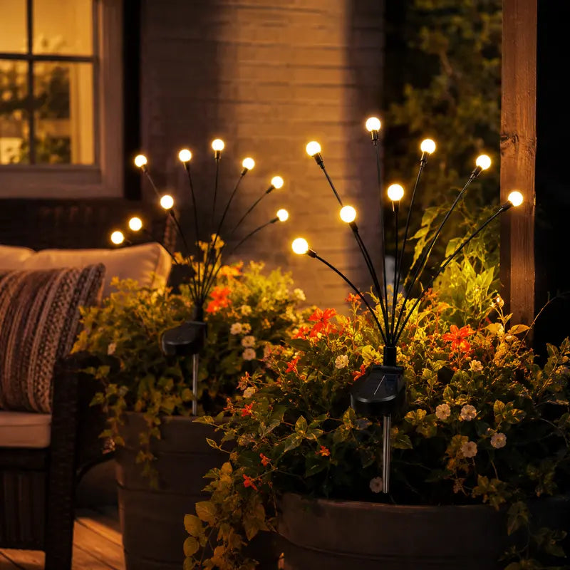 Solar Firefly Garden Lights, 2 Pack