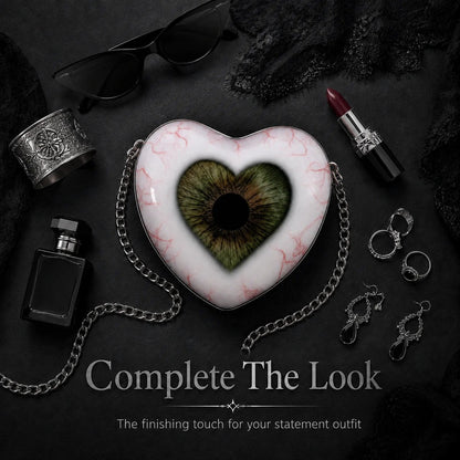 Last Day 50% OFF Gothic Heart Eye Statement Crossbody Bag
