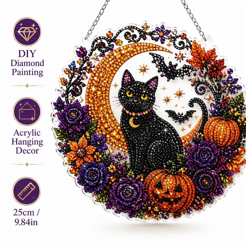 Halloween Diamond Painting Hanging Ornament Kit
