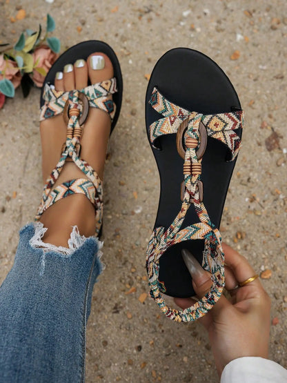 Women's Boho Rubber Sandals