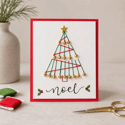 Stitch a Little Christmas Magic - Merry & Bright Christmas DIY Kit (6 pcs)