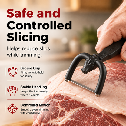 Handheld Fat Trimmer for Beef & Pork BBQ Prep