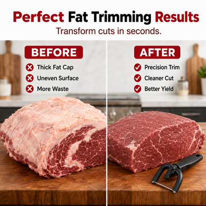 Handheld Fat Trimmer for Beef & Pork BBQ Prep