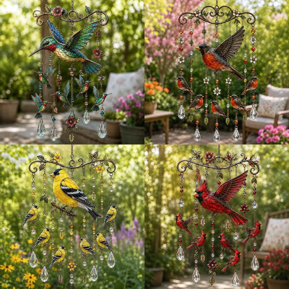 Last Day 50% OFF Graceful Hummingbird Wind Chime Add Beauty to Every Breeze
