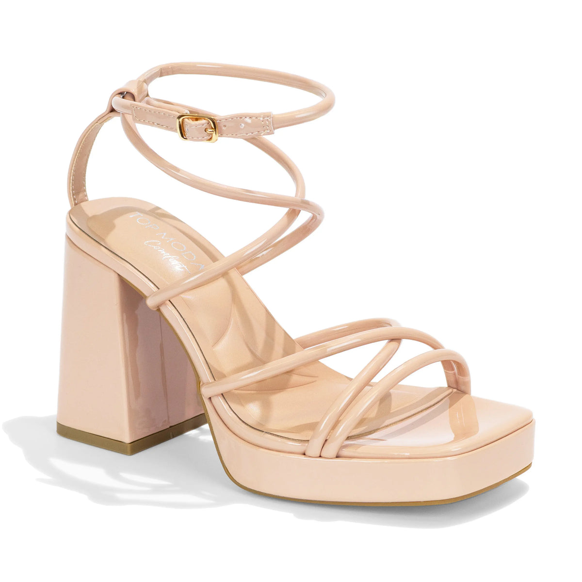 Women's Dress – Square Toe, Platform, Block Heel