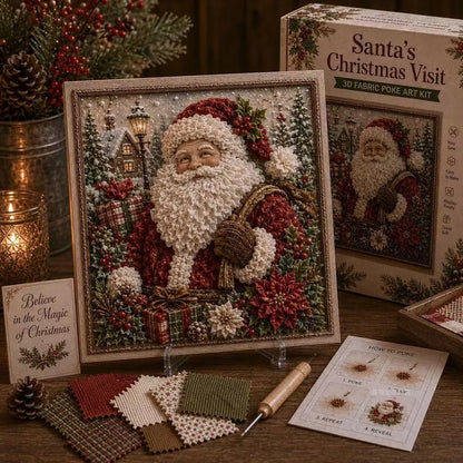 Premium 3D Christmas Fabric Poke Art Kit
