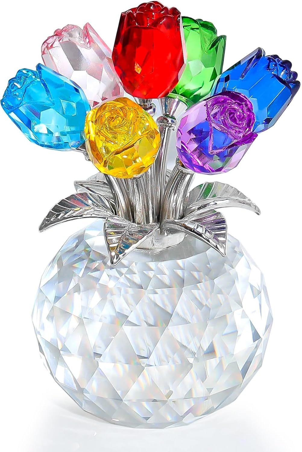 Eternal Colorful Rose Ornament – A timeless symbol of love and elegance
